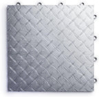 SnapLock RaceDeck Diamond 12"x12" Interlocking Garage Tiles, 24pk, Graphite