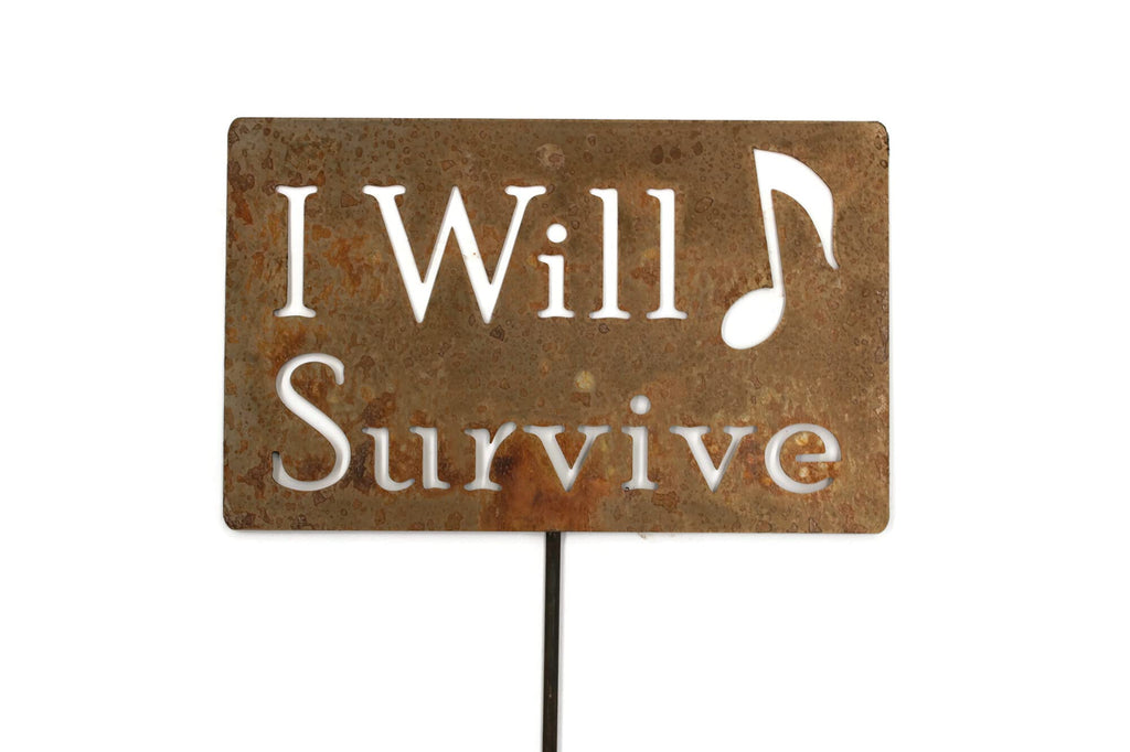 Funny Garden Stake 20 to 33 Inches Tall (I Dig You, XL 33" Tall)