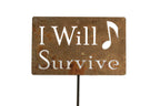Funny Garden Stake 20 to 33 Inches Tall (I Dig You, XL 33" Tall)