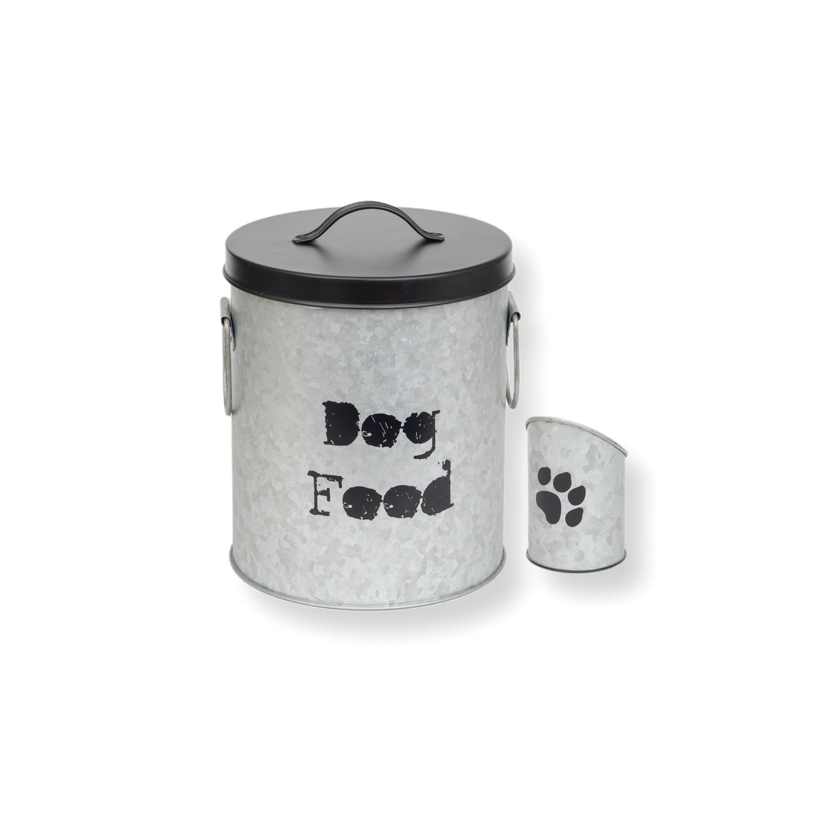 Medium Cat Up To 30lb Pet Food Storage Canister with Scoop – Durable & Airtight for Freshnesss, Minimalist Design & Recyclable, Huge Large Metal Container (Cat Bin - Medium Size)