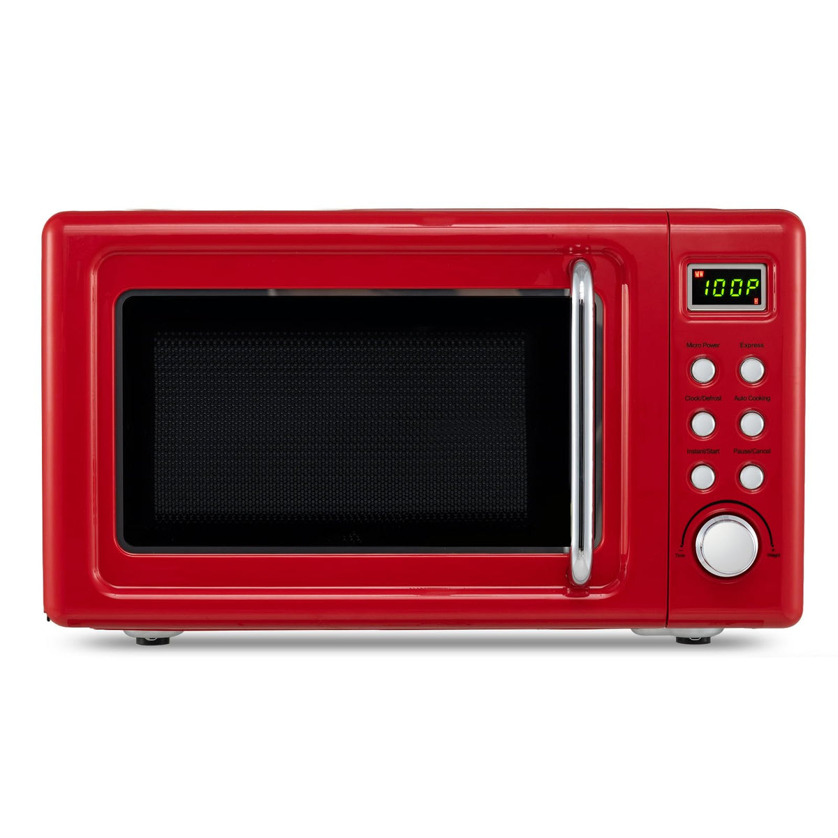 MAT EXPERT 0.7 Cu.ft Compact Microwave Oven, Digital Timing & Child Lock, Small Microwave w/Glass Turntable & 6 Preset Buttons, Delayed Start Function, 700W Mini Microwave w/5 Micro Power (Green)