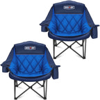 Overmont 2-Pack Oversized XL Camping Chairs - 500 lb Support