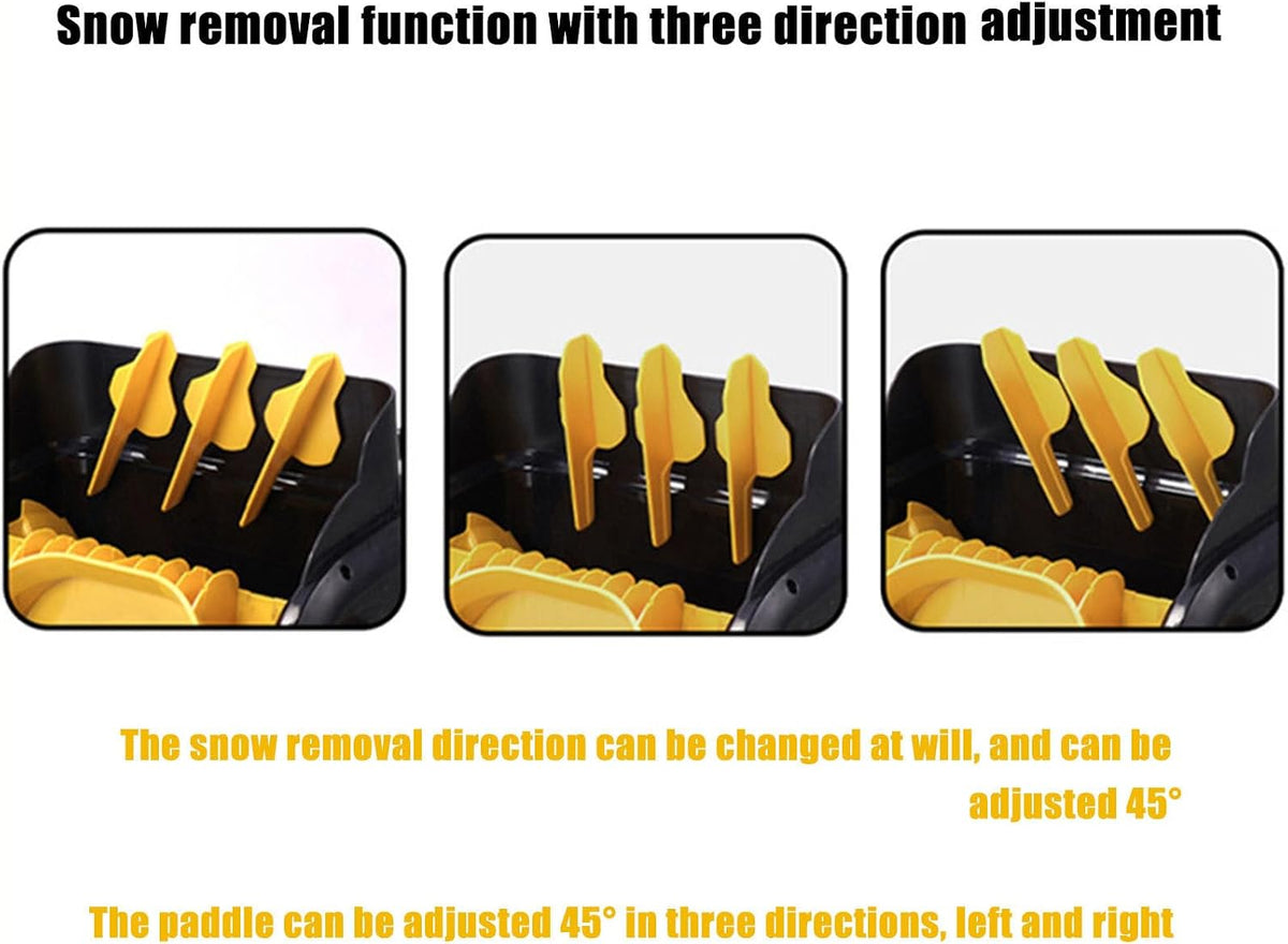 Cordless Snow Shovel, Snow Blower with Battery, Cordless Snow Blower, 15cm/5.9ln Handheld Electric Snow Thrower, Ideals for Driveway, Patio, and Deck Clearing,2xbattery