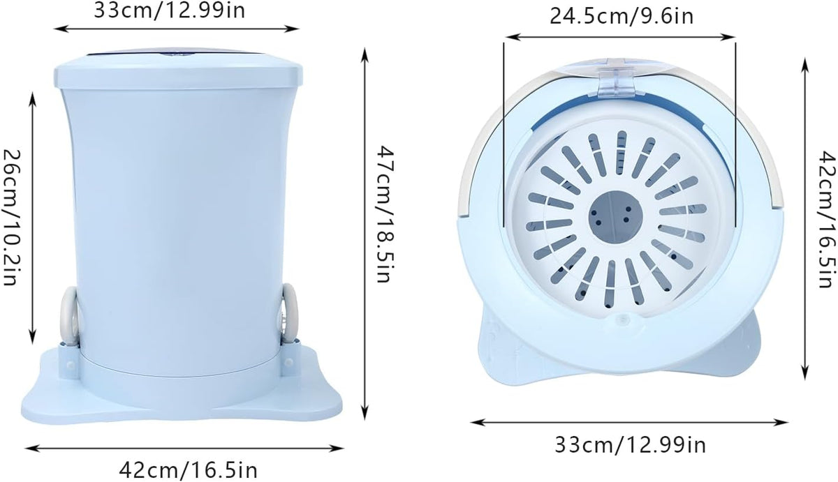 Manual Clothes Dryer,Manual Draw Cord Spin Dryer Clothes Dehydrator,Compact Manual Dehydrator for Camping Traveling Hotel Home