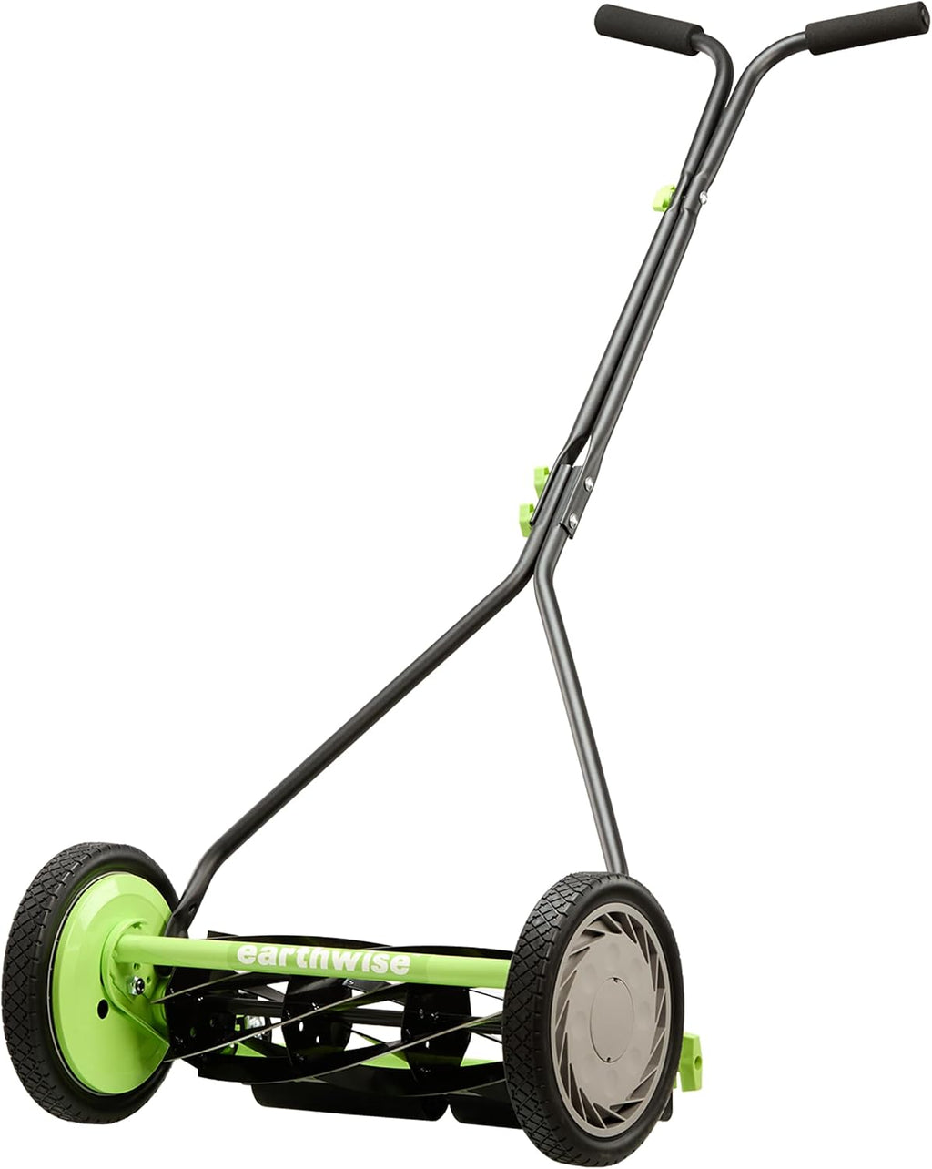 Earthwise 1715-16EW 16-Inch 7-Blade Push Reel Lawn Mower, Grey