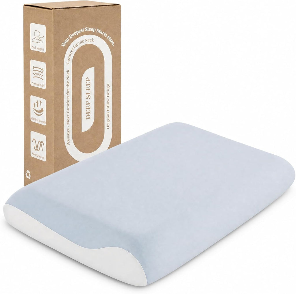 Memory Foam Pillow, Removable PCM Cover, Supportive Feel, Queen Loft 5.1"