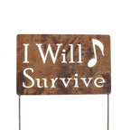 Funny Garden Stake 20 to 33 Inches Tall (Cocktail Garden, Large 28" Tall)