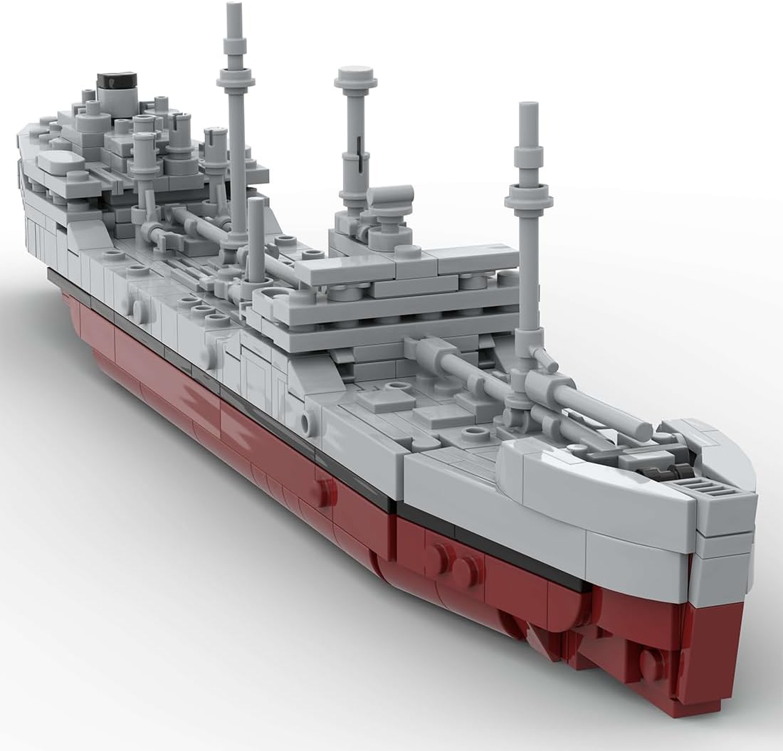1/485 Scale Military MOC T2 Tanker Building Blocks Set for Adults, Collectible Army Model and Display Toys for Christmas and Birthday Gifts (772PCS)