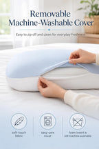 Memory Foam Pillow, Removable PCM Cover, Supportive Feel, Queen Loft 5.1"
