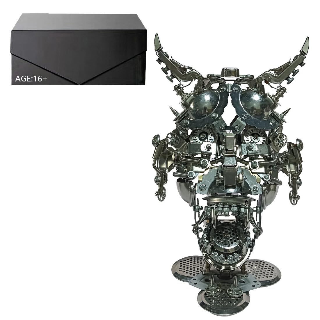 3D Metal Puzzle Space Rover Model Kit, 281PCS 1/23 Scale DIY Assemble Steampunk Mechanical Mars Rover Model, Creative Handcrafted Metal Art Craft Desktop Display & Decoration for Adults