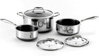 HexClad 6pc Hybrid Nonstick Pot Set with Lids, 2, 3 & 8 Qt Pots