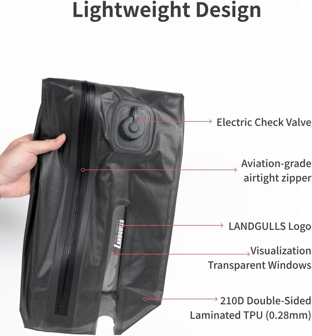 2-Pack 25L Carry On Vacuum Bags with Pump, Overpack Bags for Travel