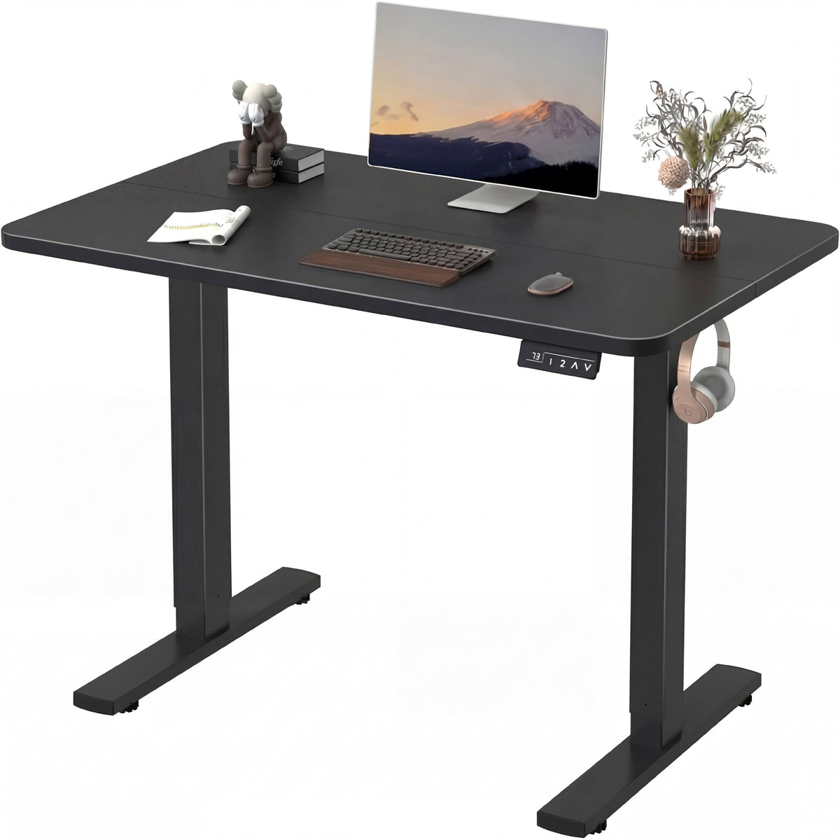 Furmax 55 Inches Electric Height Adjustable Standing Desk Home Office Desk