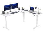 VIVO Black 63 x 55 in Corner Standing Desk, DESK-E3CTB