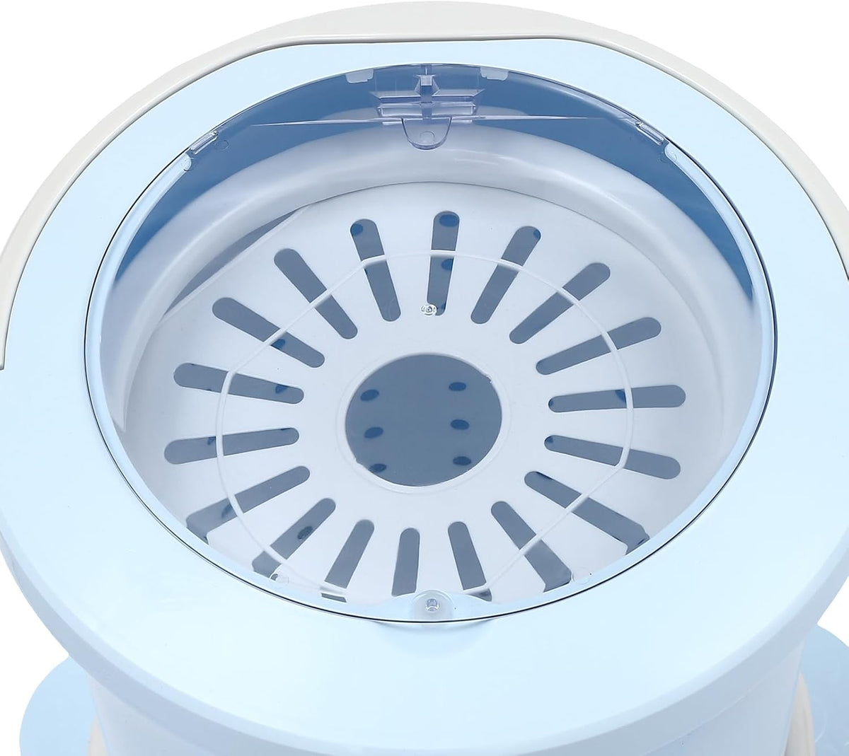 Large Capacity Hand Crank Clothes Wringer,Manual Clothes Spinner Dryer Portable Hand Powered Non Electric Laundry Spin Wringer For Camping, Apartments, Dorms, Travel (Blue)