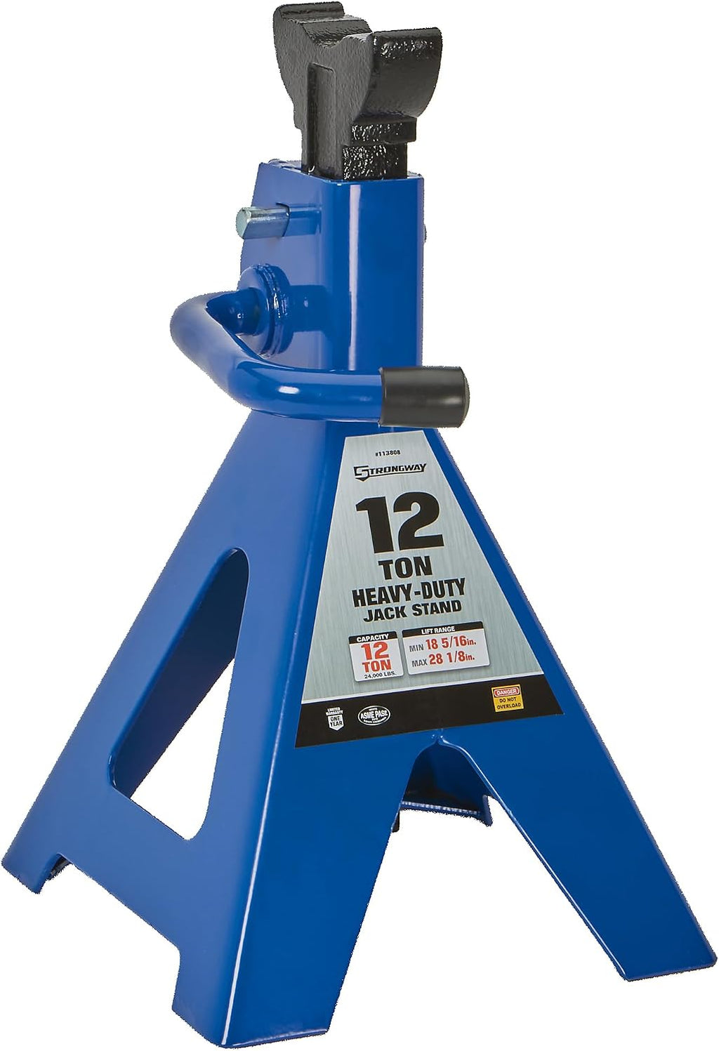 Strongway Double-Locking 12-Ton Jack Stands, 24,000-Lb., Pair