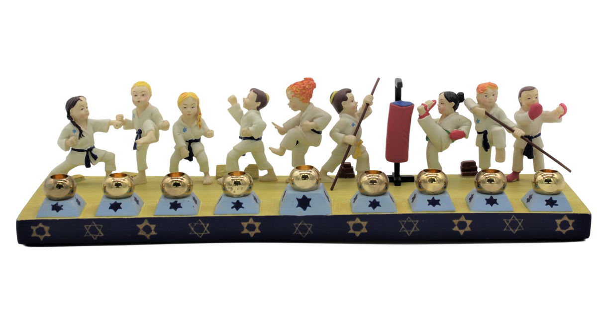Majestic Giftware Silver-Plated Chanukah Oil Menorah (MN-HA17019B) | Fits Standard Chanukah Oil Cups and Large Candles | Durable & Long-Lasting Quality | Hanukkah Menorah - 3” High