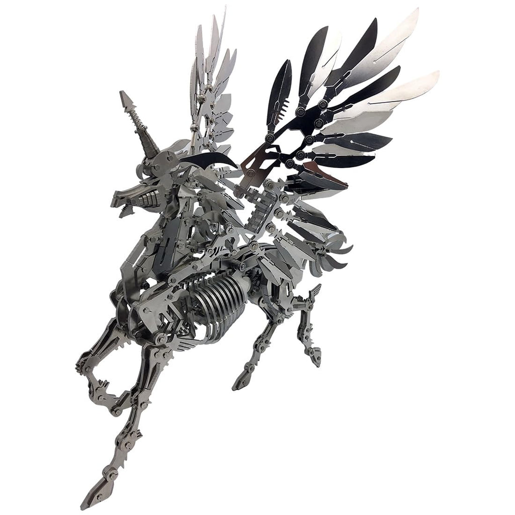 3D Metal Wild Boar Puzzle for Adults to Build, DIY Mechanical Steampunk Bionic Animals Assembly Model Kit, Home Office Display & Collectible Gift (1100 Pieces)