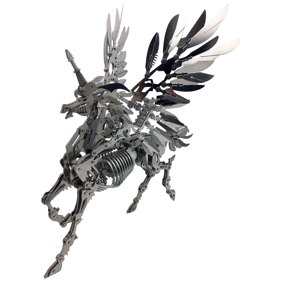 3D Metal Wild Boar Puzzle for Adults to Build, DIY Mechanical Steampunk Bionic Animals Assembly Model Kit, Home Office Display & Collectible Gift (1100 Pieces)