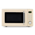 MAT EXPERT 0.7 Cu.ft Compact Microwave Oven, Digital Timing & Child Lock, Small Microwave w/Glass Turntable & 6 Preset Buttons, Delayed Start Function, 700W Mini Microwave w/5 Micro Power (White)