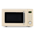 MAT EXPERT 0.7 Cu.ft Compact Microwave Oven, Digital Timing & Child Lock, Small Microwave w/Glass Turntable & 6 Preset Buttons, Delayed Start Function, 700W Mini Microwave w/5 Micro Power (White)