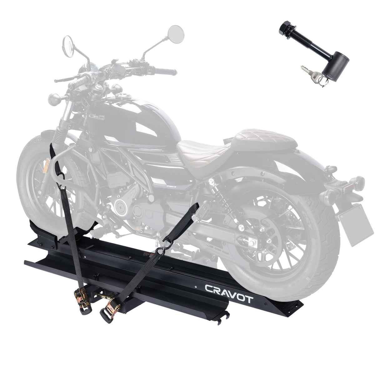 CRAVOT CyberRack E2 Hitch 2 E-Bike Rack with Ramp,200 lbs Capacity