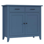 HORSTORS Farmhouse Kitchen Storage Cabinet, Small Buffet, Coffee Bar, Black