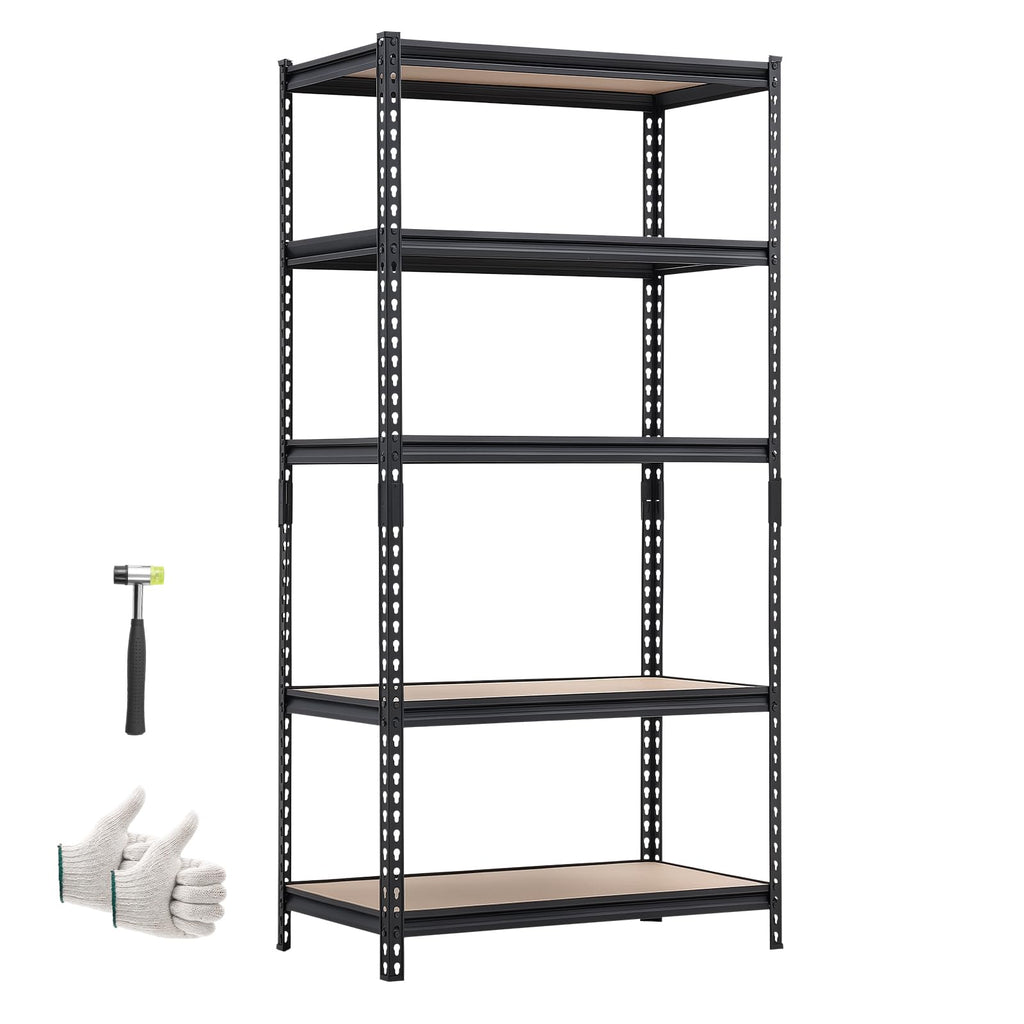 VEVOR Storage Shelves 5-Tier Adjustable 2000 lbs 48"x18"x72" Shelving Unit