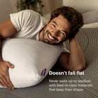 Purple Harmony Pillow - Medium Loft, King Size - Cooling Gel Neck Pillow