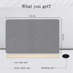 THMINS Extra Large Stone Bath Mat, 36''x24'' Stone Shower Mat