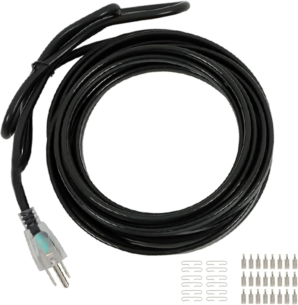 findmall 120ft Roof Heat Tape Constant Wattage 8w/ft 120V Thermostat Wire