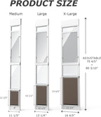 Large Dog Door for Sliding Glass Door with Screen Design, X-Large