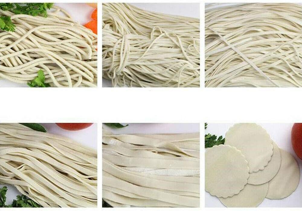Commercial Pasta Roller Hand Crank Noodle Maker Manual Dough Machine