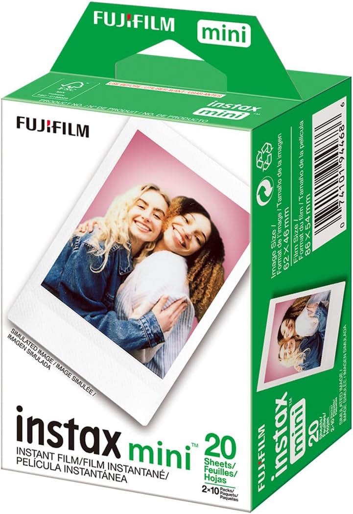 Fujifilm Instax Mini Link 3 Wireless Smartphone Printer, 20 Exp Film, Album