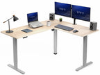 VIVO Black 63 x 55 in Corner Standing Desk, DESK-E3CTB