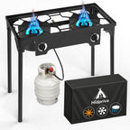 3 Burner Propane Gas Stove with Dustproof Cover