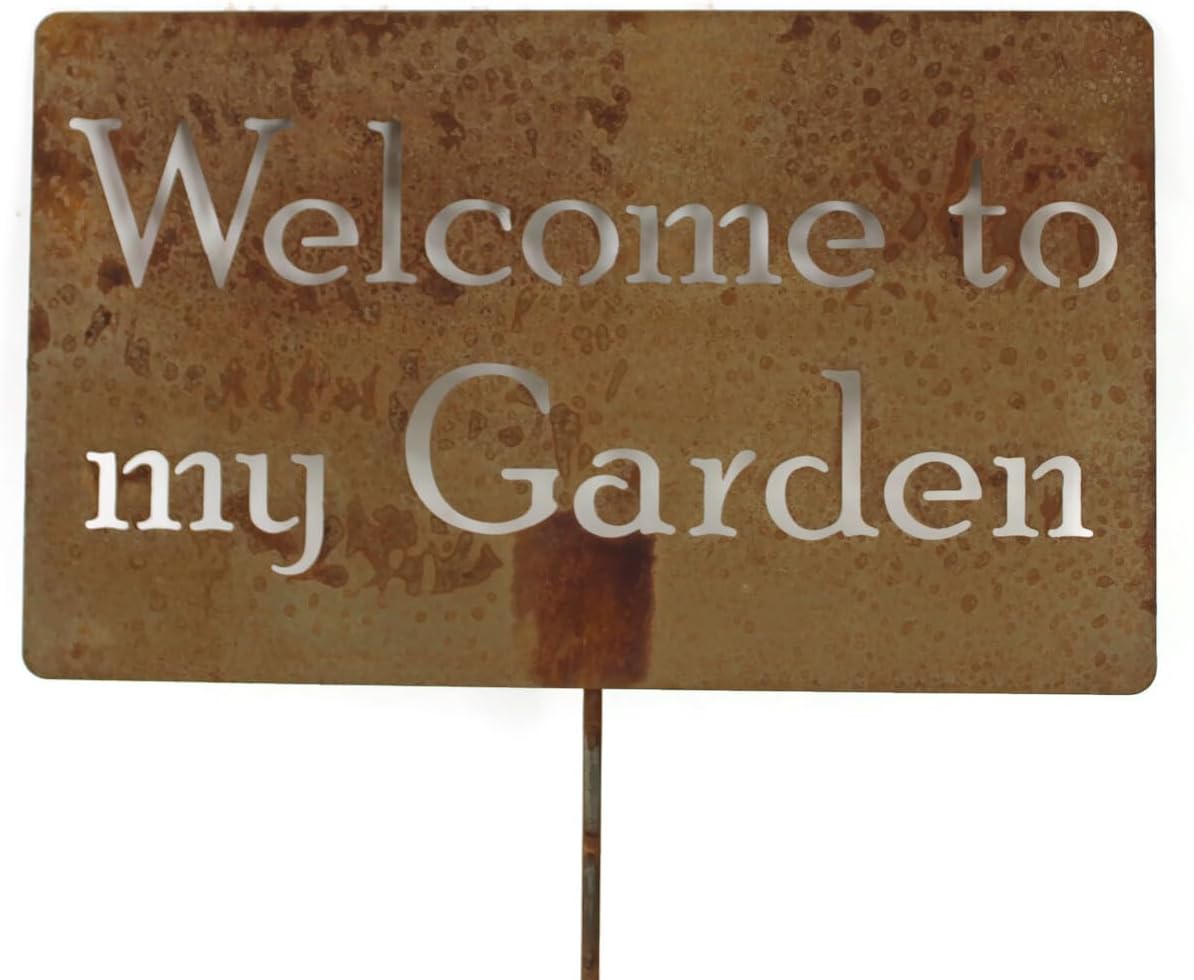 Funny Garden Stake 20 to 33 Inches Tall (Please Don't Die, Large 28" Tall)