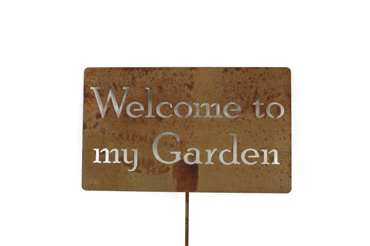 Funny Garden Stake 20 to 33 Inches Tall (Please Don't Die, Large 28" Tall)