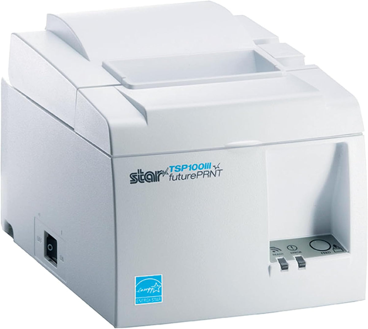 Star Micronics TSP143IIIU USB Thermal Receipt Printer with Device and Mfi USB Ports, Auto-cutter, and Internal Power Supply - White