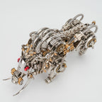 3D Metal Wild Boar Puzzle for Adults to Build, DIY Mechanical Steampunk Bionic Animals Assembly Model Kit, Home Office Display & Collectible Gift (1100 Pieces)