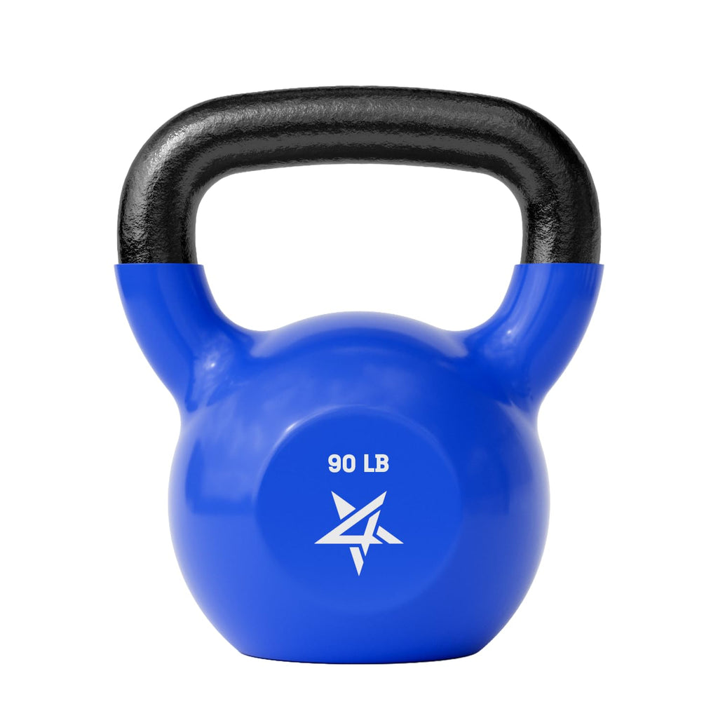 Yes4All Vinyl Kettlebell, 5–100 Lb Strength Training Kettlebell