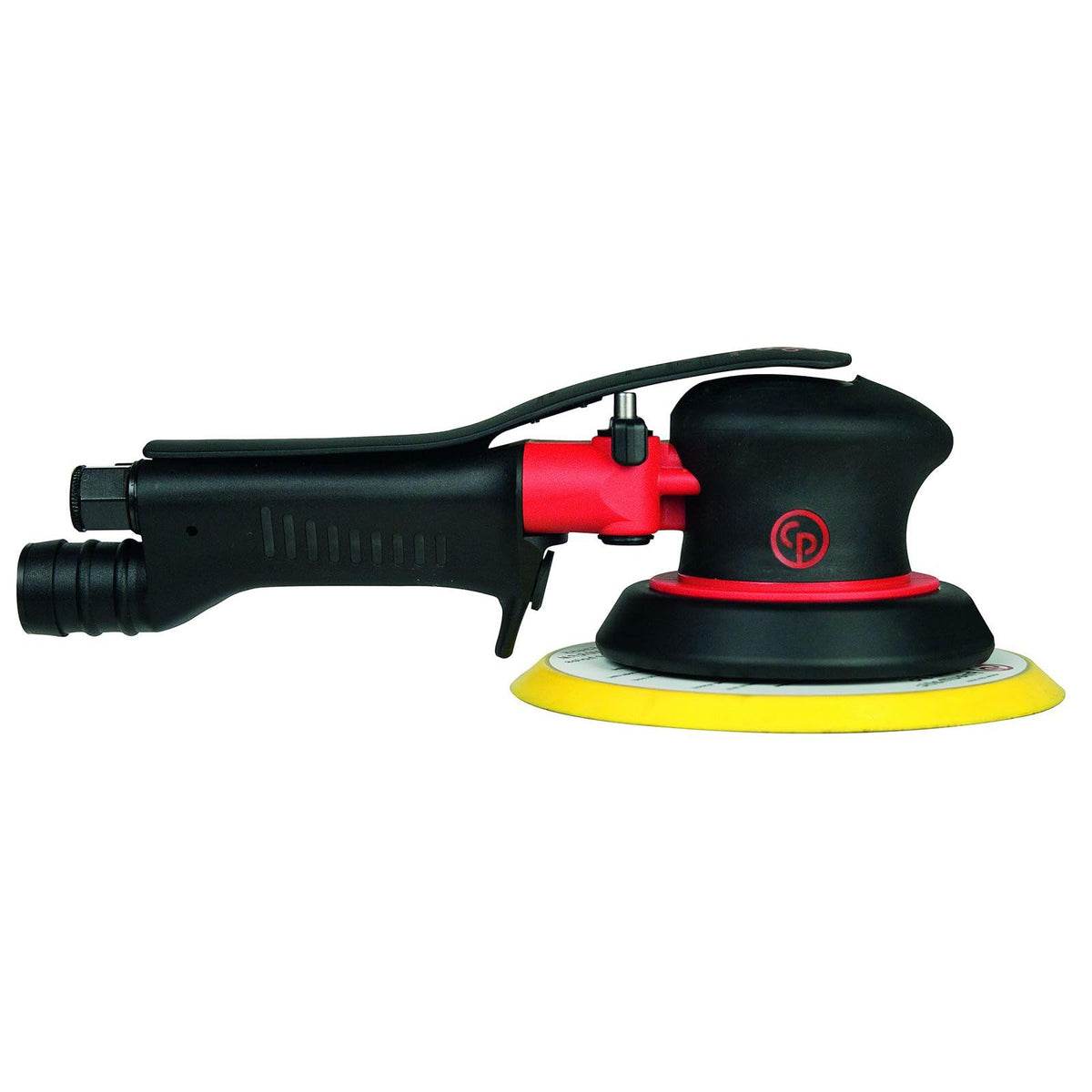 Chicago Pneumatic CP7255CVE - Air Random Orbital Sander Tool, Home Improvement, Woodworking Tools, Polisher, Sanding Tool, Hook & Loop, Central Vacuum, 6 Inch (150 mm), 0.28 HP / 210 W - 12000 RPM