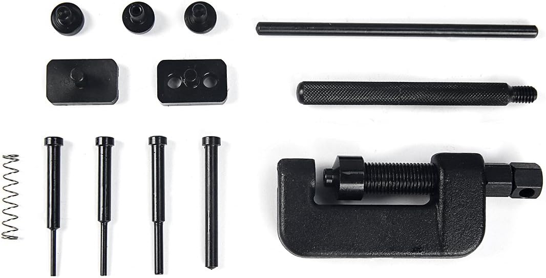 CTA Tools 8982 Large Chain Breaker and Riveting Tool Kit will break chains from 35 to 530 including cam chains and drive chains