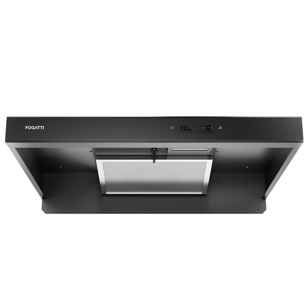 FOGATTI RV Range Hood Vent 22In Ducted 12V DC, 96CFM High Volume, LED Light