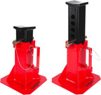 12 Ton Heavy Duty Pin Type Jack Stands with Lock Adjustable 11-18 Inch Automotive Support for Trucks Trailers Cars SUVs Professional Garage Home Use Red 1 Pair