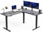 VIVO Black 63 x 55 in Corner Standing Desk, DESK-E3CTB