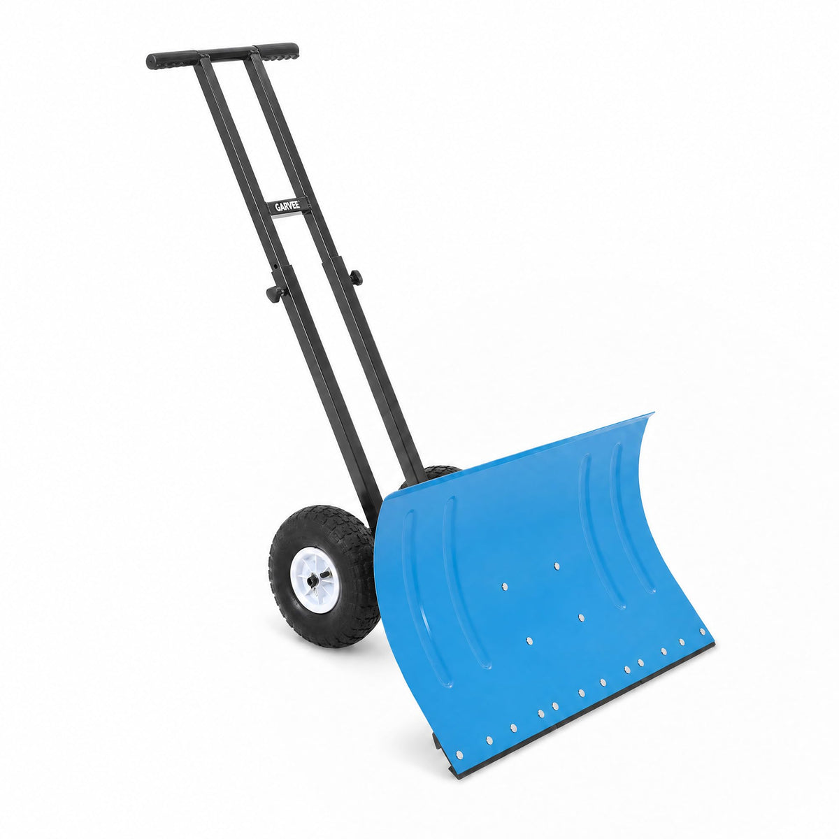 Snow Shovel with Wheels, 29" W x 16.54" H, Double Rod, Red