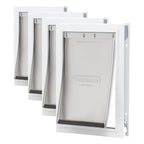 PetSafe Freedom Aluminum Dog & Cat Door, Pets up to 100 lbs, Large, White