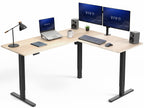 VIVO Black 63 x 55 in Corner Standing Desk, DESK-E3CTB
