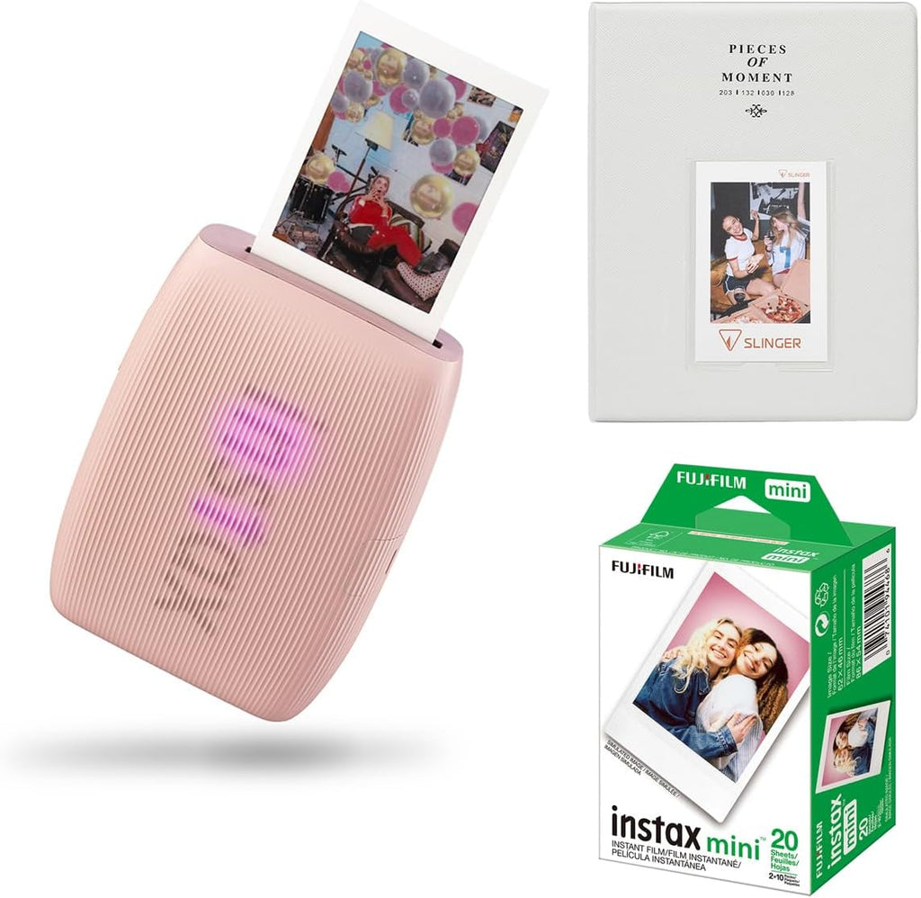 Fujifilm Instax Mini Link 3 Wireless Smartphone Printer, 20 Exp Film, Album
